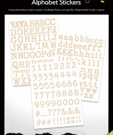 ARDEN CREATIVE STUDIO - Collezione Remembering... Alphabet Stickers
