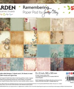 ARDEN CREATIVE STUDIO - Collezione Remembering... 12x12 Inch Paper Pad