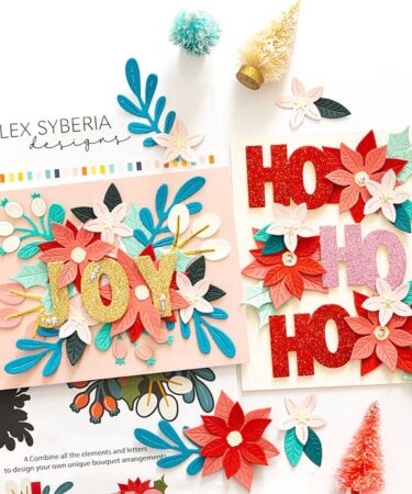 Alternative view of Alex Syberia Designs - Christmas Bouquet Die Set