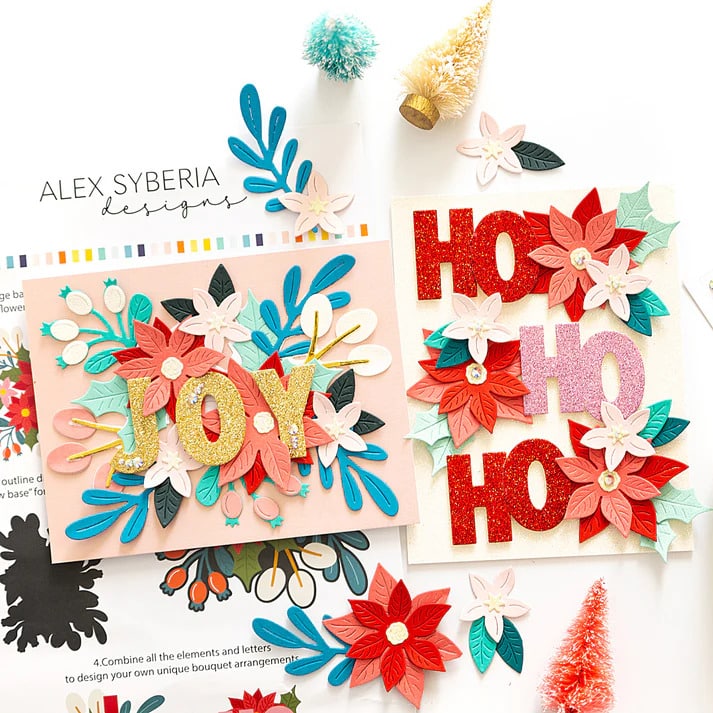 Alex Syberia Designs - Christmas Bouquet Die Set - immagine 2