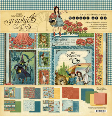 Graphic 45 per Spellbinders - Collezione  Wonder of Oz - 12" x 12" Collection Pack