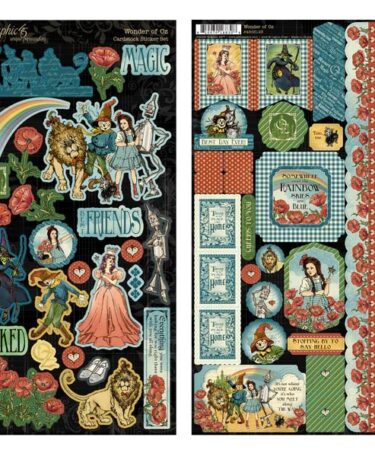 Graphic 45 per Spellbinders- Collezione  Wonder of Oz - Sticker Set