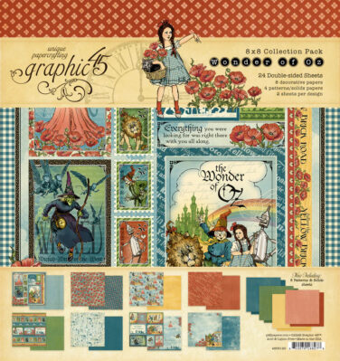 Graphic 45 per Spellbinders - Collezione  Wonder of Oz -  8" x 8" Collection Pack