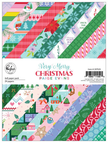 PINKFRESH STUDIO -PAIGE EVANS COLLEZIONE Very Merry Christmas:6X8 PAPER PACK