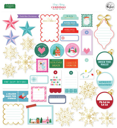 PINKFRESH STUDIO -PAIGE EVANS COLLEZIONE Very Merry Christmas: TAGS EPHEMERA