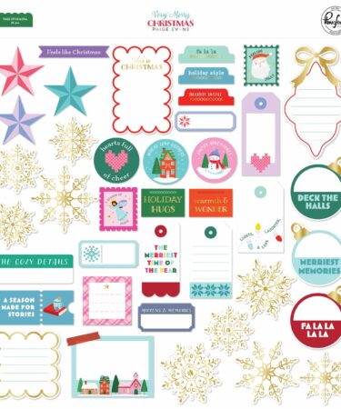PINKFRESH STUDIO -PAIGE EVANS COLLEZIONE Very Merry Christmas: TAGS EPHEMERA