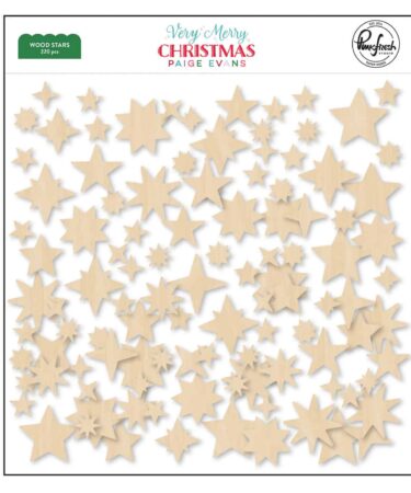 PINKFRESH STUDIO -PAIGE EVANS COLLEZIONE Very Merry Christmas: WOOD STARS
