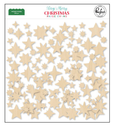 PINKFRESH STUDIO -PAIGE EVANS COLLEZIONE Very Merry Christmas: WOOD STARS