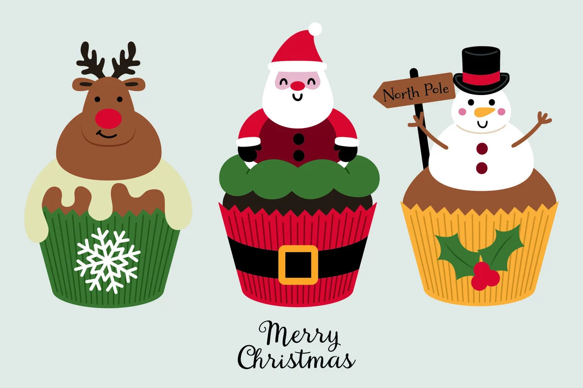 Crafter's Companion 3-in-1 Intricate Fall Die & Stencil Christmas Cupcakes - immagine 2