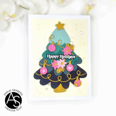 Alternative view of Alex Syberia Designs - Festive Tree & Wreath Die Set