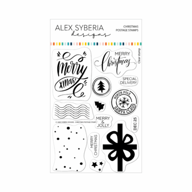 Alex Syberia Designs - Christmas Postage Stamps Stamp Set 4*6