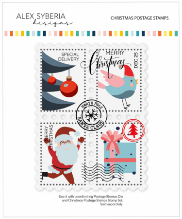Alternative view of Alex Syberia Designs - Christmas Postage Stamps Stencil Set (4)