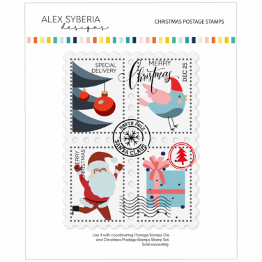 Alternative view of Alex Syberia Designs - Christmas Postage Stamps Stencil Set (4)