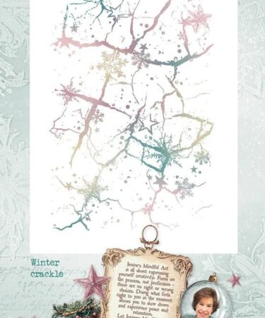 Alternative view of Studio Light Christmas Blush Clear Stamp Winter Crackle