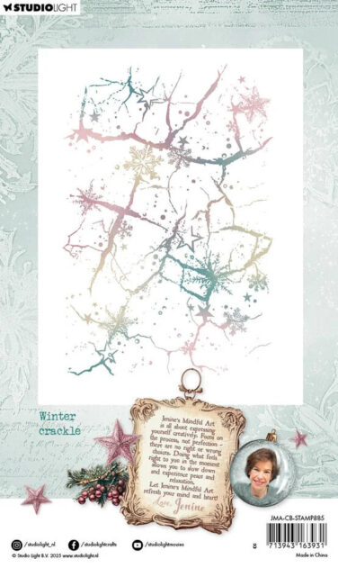 Alternative view of Studio Light Christmas Blush Clear Stamp Winter Crackle