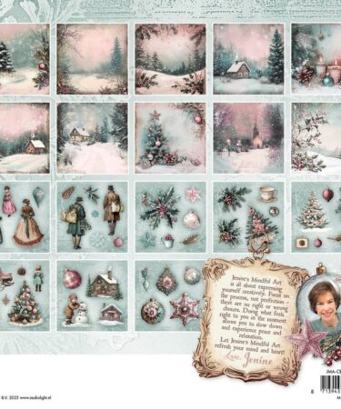Alternative view of Studio Light Christmas Blush Collage Paper Pad 8x8