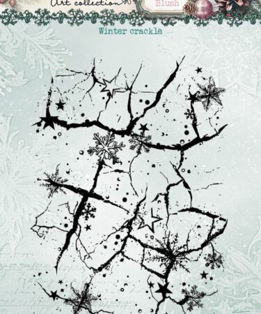 Studio Light Christmas Blush Clear Stamp Winter Crackle