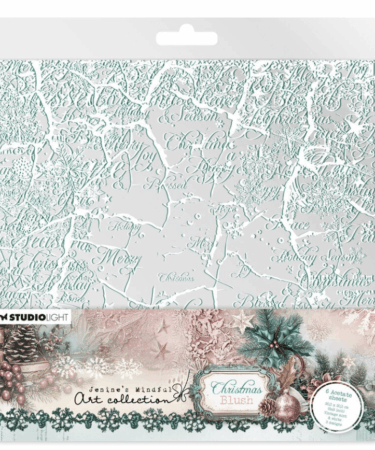 Studio Light Christmas Blush Acetate Sheets Vintage Mint & White (6pcs)