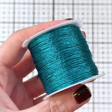 IL NEGOZIO DELLA MAMMA DI CLE - FILO METALLICO DECORATIVO- 25 METRI -TEAL