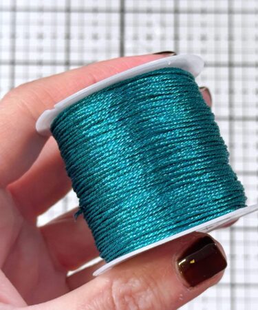 IL NEGOZIO DELLA MAMMA DI CLE - FILO METALLICO DECORATIVO- 25 METRI -TEAL