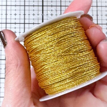 IL NEGOZIO DELLA MAMMA DI CLE - FILO METALLICO DECORATIVO- 25 METRI -ORO