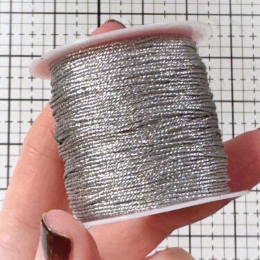 IL NEGOZIO DELLA MAMMA DI CLE - FILO METALLICO DECORATIVO- 25 METRI -ARGENTO