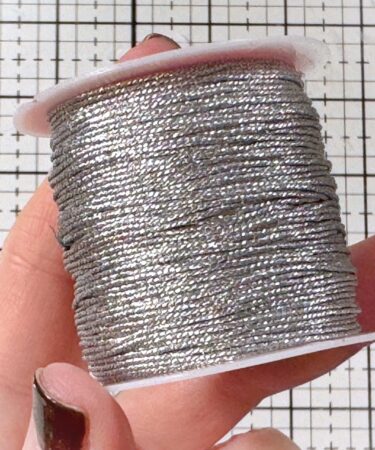 IL NEGOZIO DELLA MAMMA DI CLE - FILO METALLICO DECORATIVO- 25 METRI -ARGENTO