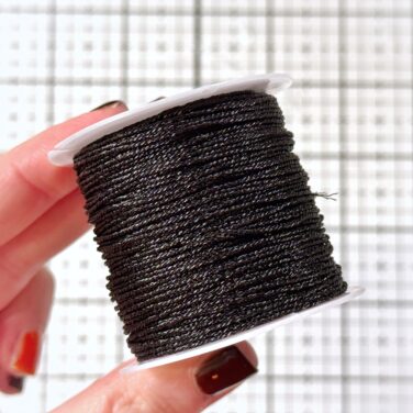 IL NEGOZIO DELLA MAMMA DI CLE - FILO  DECORATIVO- 25 METRI -NERO