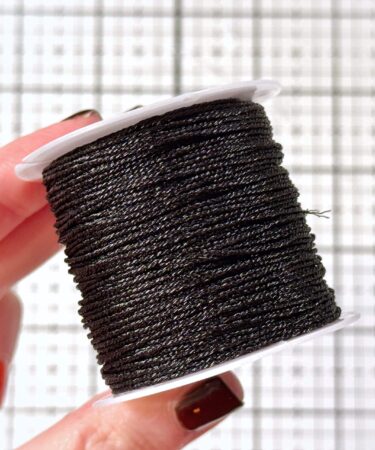 IL NEGOZIO DELLA MAMMA DI CLE - FILO  DECORATIVO- 25 METRI -NERO