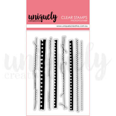 UNIQUELY CREATIVE - Collezione Dressed in Daydreams - Ripped & Stitched Photopolymer Stamp