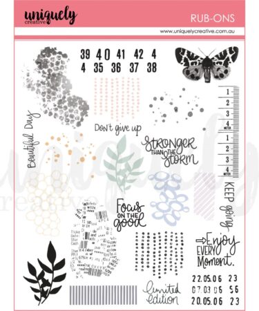 UNIQUELY CREATIVE - Collezione Heart & Soul Rub-Ons