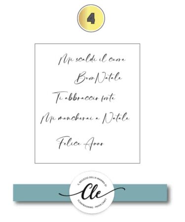 IL NEGOZIO DELLA MAMMA DI CLE- IL CALENDARIO PER L'AVVENTO 2025- Bustina numero 4