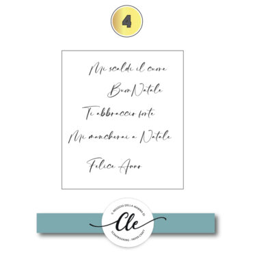 IL NEGOZIO DELLA MAMMA DI CLE- IL CALENDARIO PER L'AVVENTO 2025- Bustina numero 4