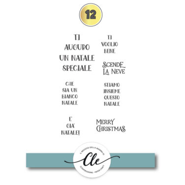 IL NEGOZIO DELLA MAMMA DI CLE- IL CALENDARIO PER L'AVVENTO 2025- Bustina numero 12