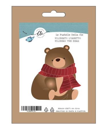 IL NEGOZIO DELLA MAMMA DI CLE – LE FUSTELLE DELLA CLE - ANIMALETTI - FILIBERTO L'ORSETTO