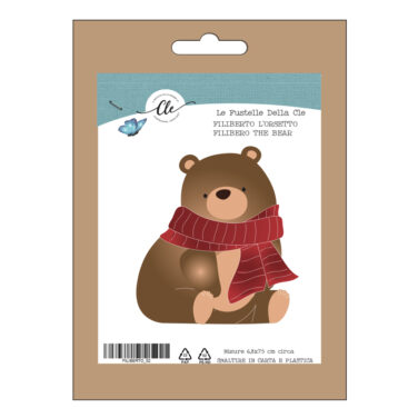 IL NEGOZIO DELLA MAMMA DI CLE – LE FUSTELLE DELLA CLE - ANIMALETTI - FILIBERTO L'ORSETTO