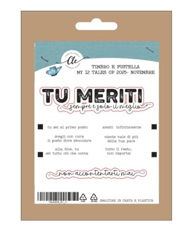 IL NEGOZIO DELLA MAMMA DI CLE - I TIMBRI DELLA CLE – MY TALES OF  2025- NOVEMBRE- TIMBRO + FUSTELLE COORDINATE