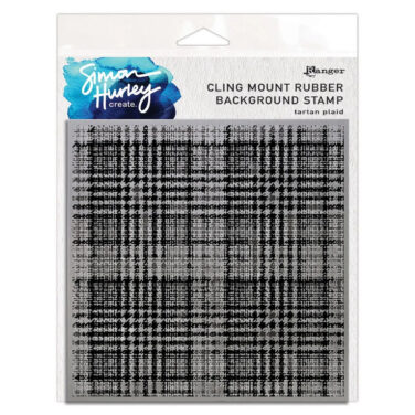 Ranger • Simon Hurley create. Background Stamps Tartan Plaid 15,2x15,2cm