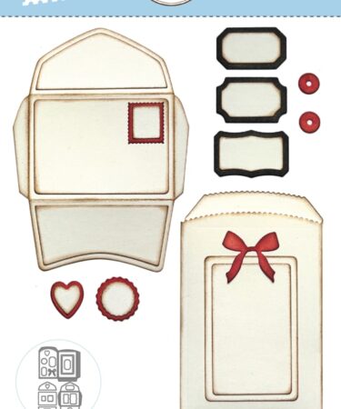 Elizabeth Craft Designs Romantic Revival Die Envelopes & Paper Sack