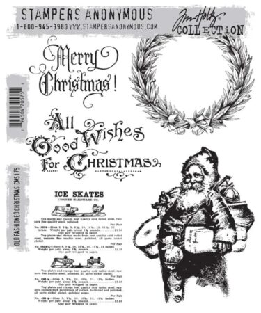 Stampers Anonymous Old Fashioned Christmas Tim Holtz Cling Stamps