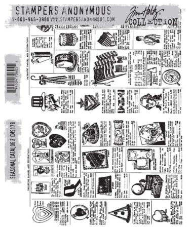 Stampers Anonymous Seasonal Catalog 2 Tim Holtz Cling Stamps