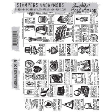 Stampers Anonymous Seasonal Catalog 2 Tim Holtz Cling Stamps