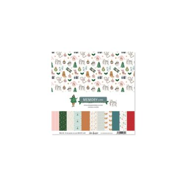 LORA BAILORA - Collezione MEMORY LANE -  Blocco di 24 carte monofacciali 30,5x30,5 cm
