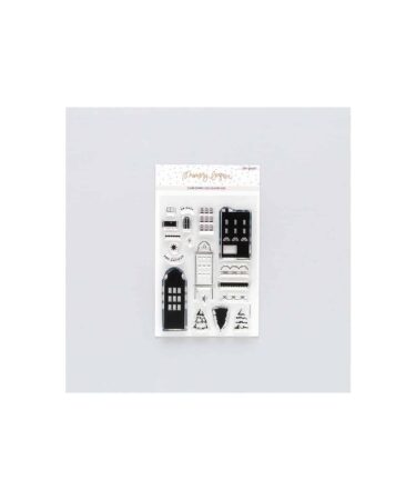 LORA BAILORA - Collezione MEMORY LANE - timbro in silicone  7,5x10 cm En casa por Navidad