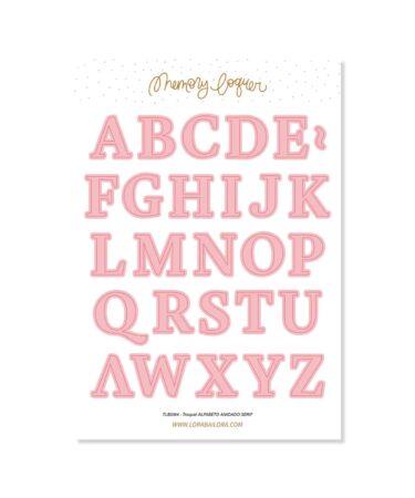 LORA BAILORA - Collezione MEMORY LANE - fustelle ALFABETO ANIDADO SERIF