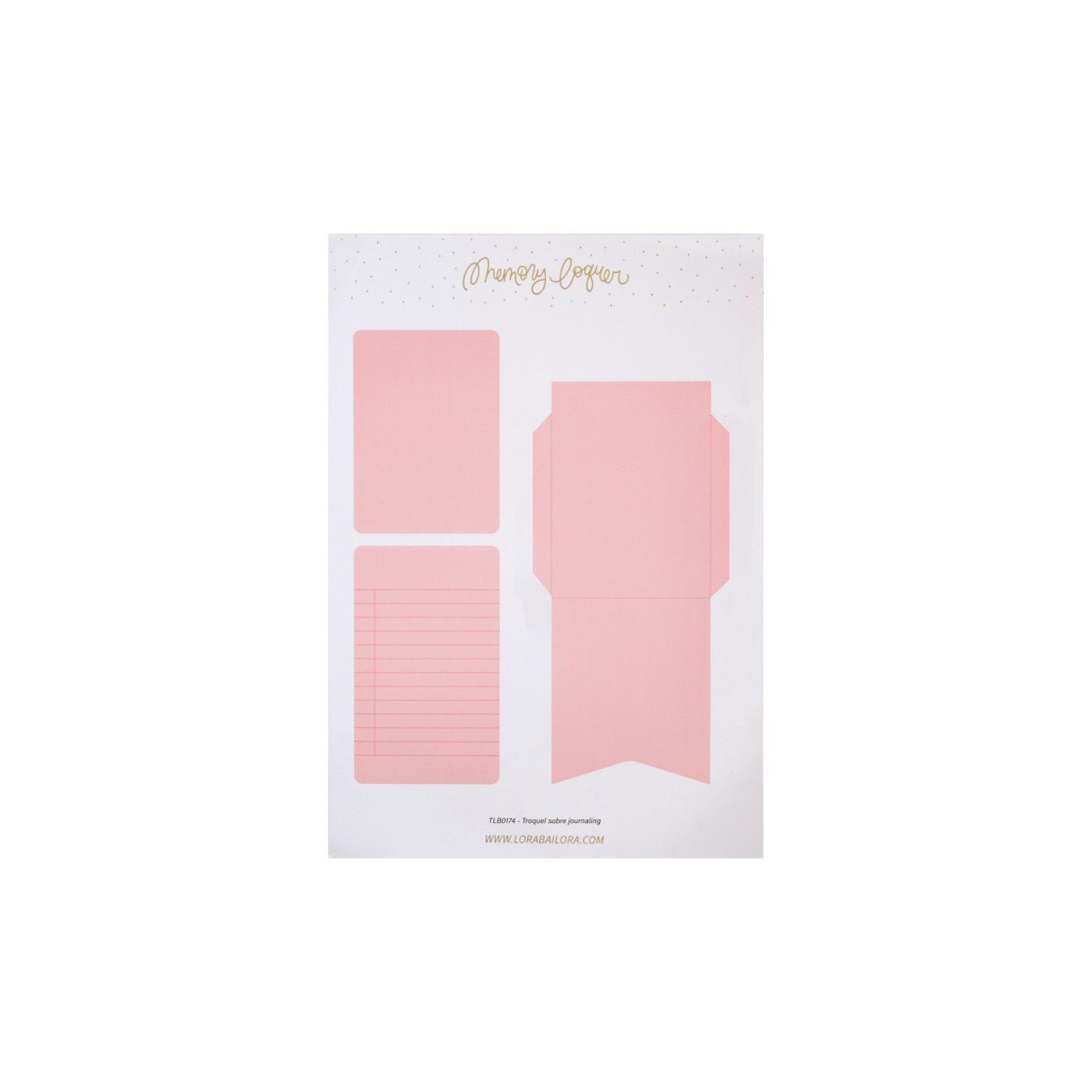 LORA BAILORA - Collezione MEMORY LANE - fustelle SOBRE JOURNALING