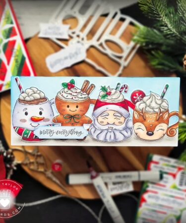 Alternative view of HONEY BEE  6"x 8" Rubber Cling Stamp Set - Sweet Season Mugs