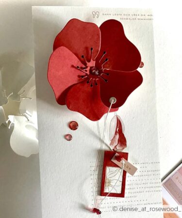 Alternative view of ALEXANDRA RENKE - Fustelle 'Faltzauber-Mohn 2'