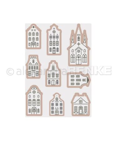 ALEXANDRA RENKE - Cut & Emboss Folder 'KleineStadthäuser
