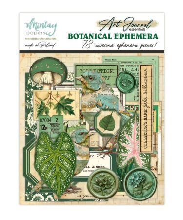MINTAY - Art Journal Ephemera Pack - Botanical, 78 pcs
